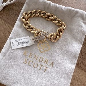 Kendra Scott Whitley Chain Bracelet In Vintage Gold